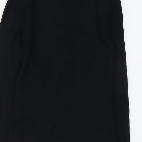 Wallis Womens Black V-Neck Viscose Pullover Jumper Size 10