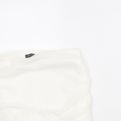 I SAW IT FIRST Womens White Polyester Bandage Skirt Size 12