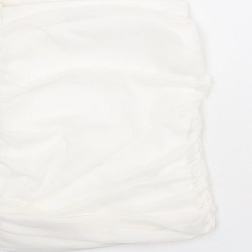 I SAW IT FIRST Womens White Polyester Bandage Skirt Size 12