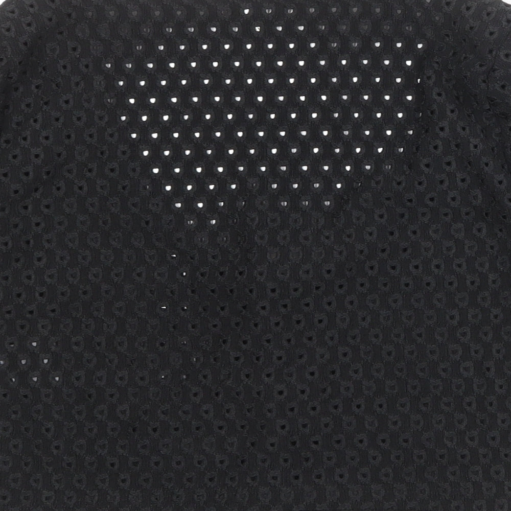 H&M Womens Black Scoop Neck Polyester Cardigan Jumper Size L