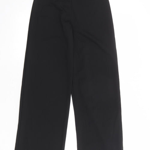 Boohoo Womens Black Polyester Trousers Size 6 Regular - Elastic Waist