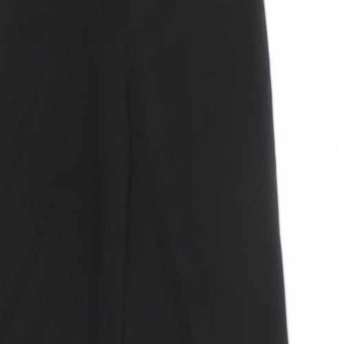 Boohoo Womens Black Polyester Trousers Size 6 Regular - Elastic Waist