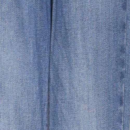 Mango Womens Blue Cotton Skinny Jeans Size 10 Regular Zip