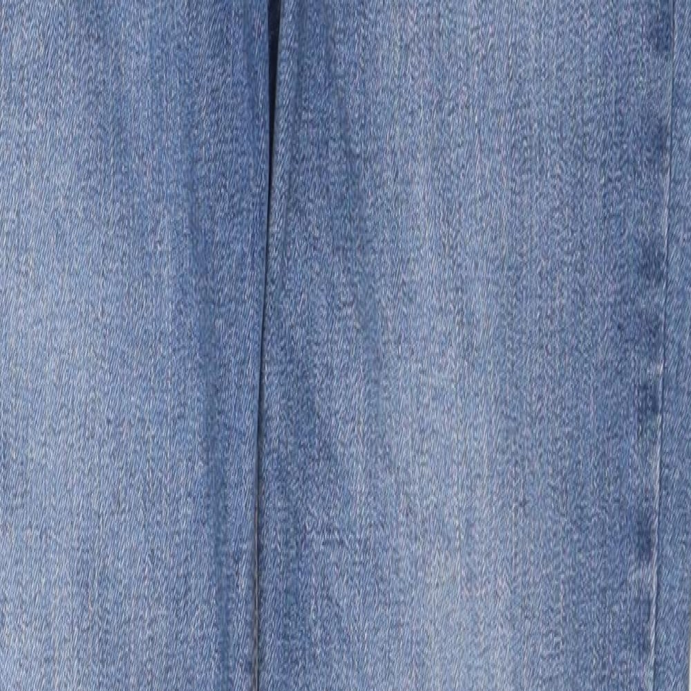 Mango Womens Blue Cotton Skinny Jeans Size 10 Regular Zip