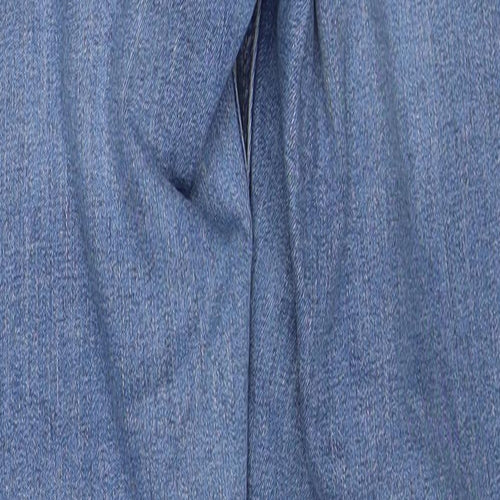 Mango Womens Blue Cotton Skinny Jeans Size 10 Regular Zip