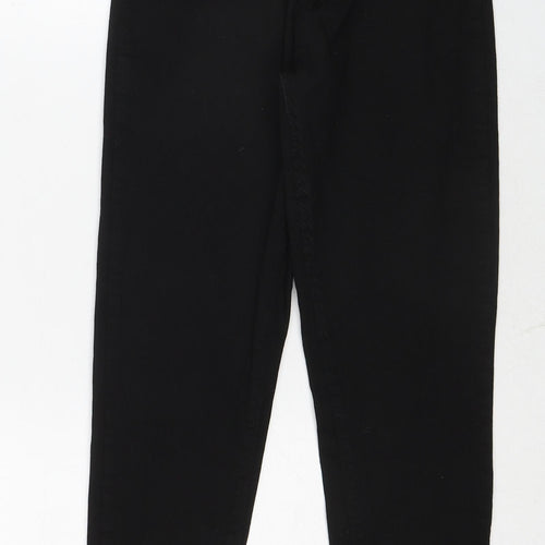 Boohoo Womens Black Cotton Skinny Jeans Size 10 Regular Zip