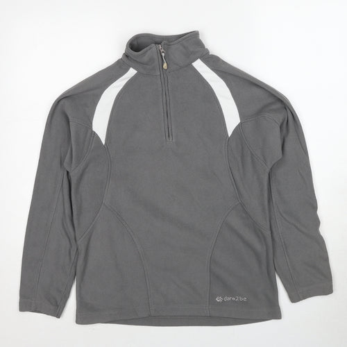Dare 2B Womens Grey Colourblock Polyester Pullover Sweatshirt Size 12 Pullover