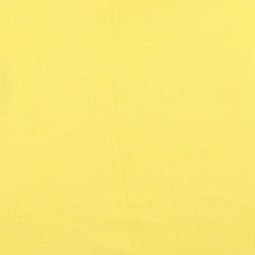 Pure & Natural Womens Yellow Round Neck Acrylic Pullover Jumper Size S - Size S-M