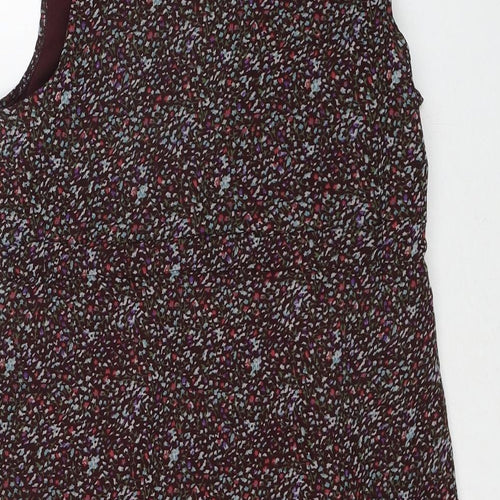 Mela Loves London Womens Multicoloured Geometric Polyester A-Line Size 10 Round Neck Pullover
