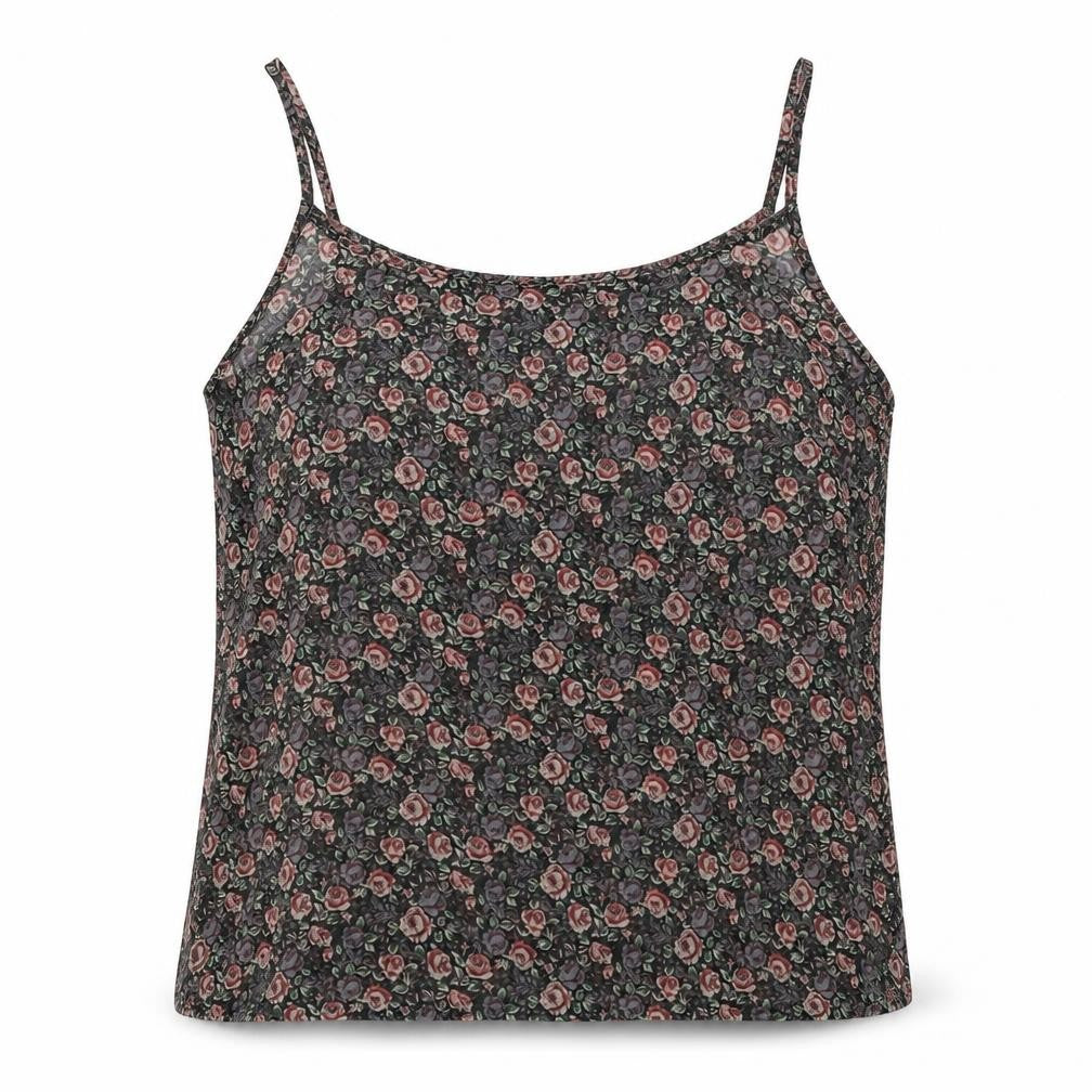 New Look Womens Multicoloured Floral Polyester Basic Tank Size 12 Round Neck