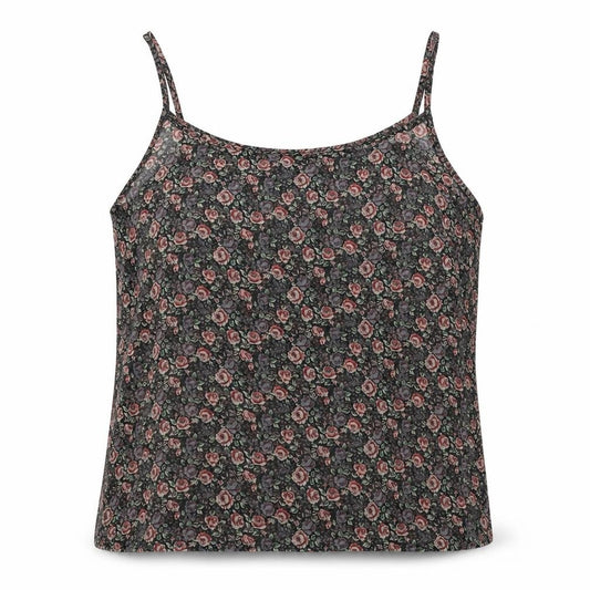 Front view of New Look women’s multicoloured floral polyester basic tank, size UK 12, round neck