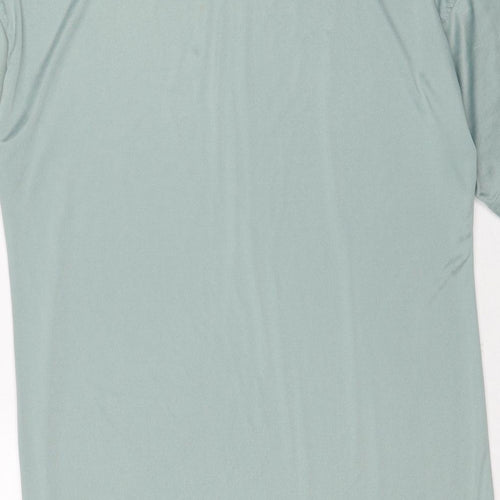 Missguided Womens Blue Polyester Basic T-Shirt Size 12 Crew Neck