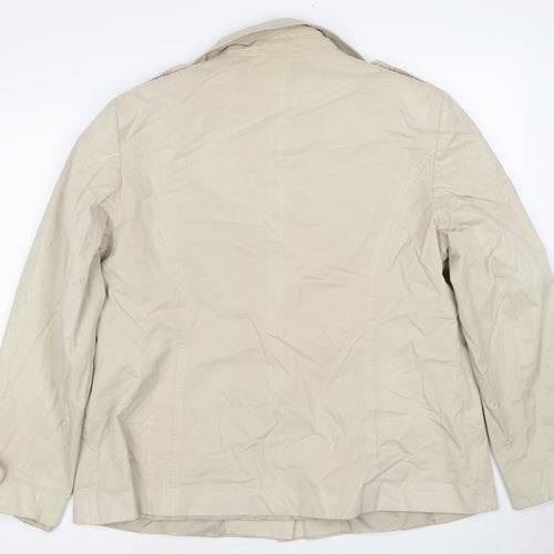 Autonomy Womens Beige Jacket Size 16 Button