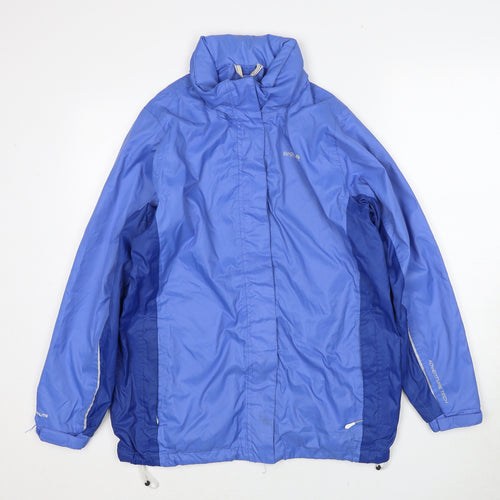 Regatta Womens Blue Windbreaker Jacket Size 12 Zip