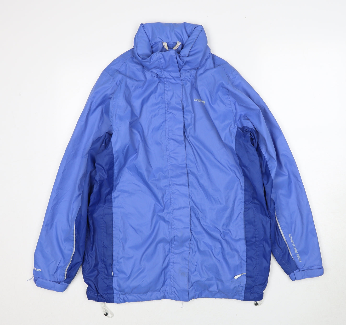 Regatta Womens Blue Windbreaker Jacket Size 12 Zip
