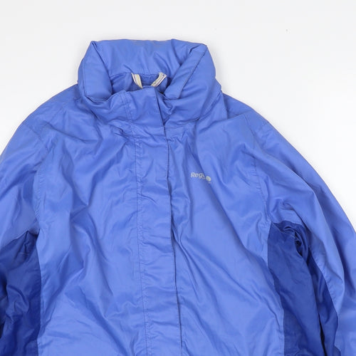 Regatta Womens Blue Windbreaker Jacket Size 12 Zip
