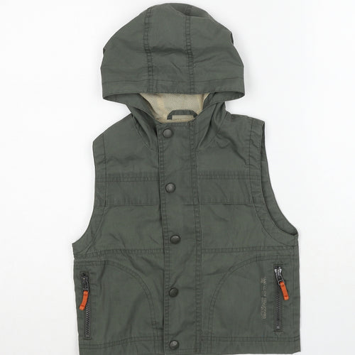 NEXT Boys Green Gilet Jacket Size 3-4 Years Zip