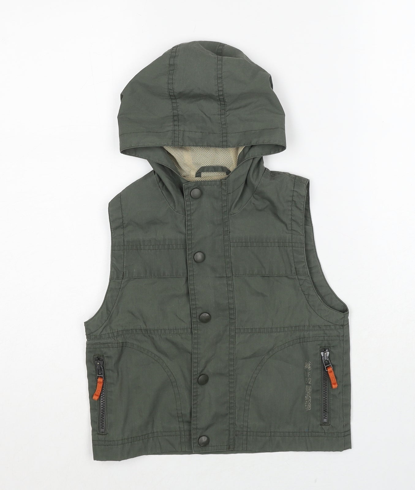 NEXT Boys Green Gilet Jacket Size 3-4 Years Zip