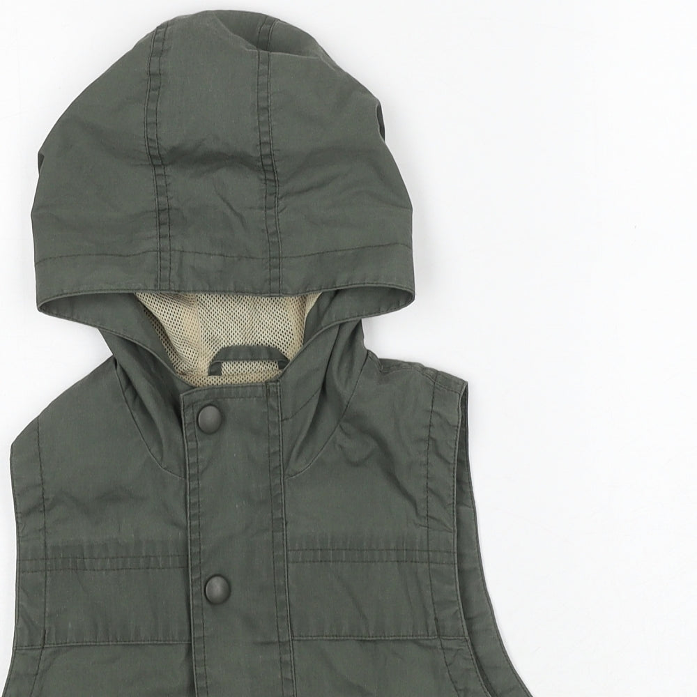NEXT Boys Green Gilet Jacket Size 3-4 Years Zip