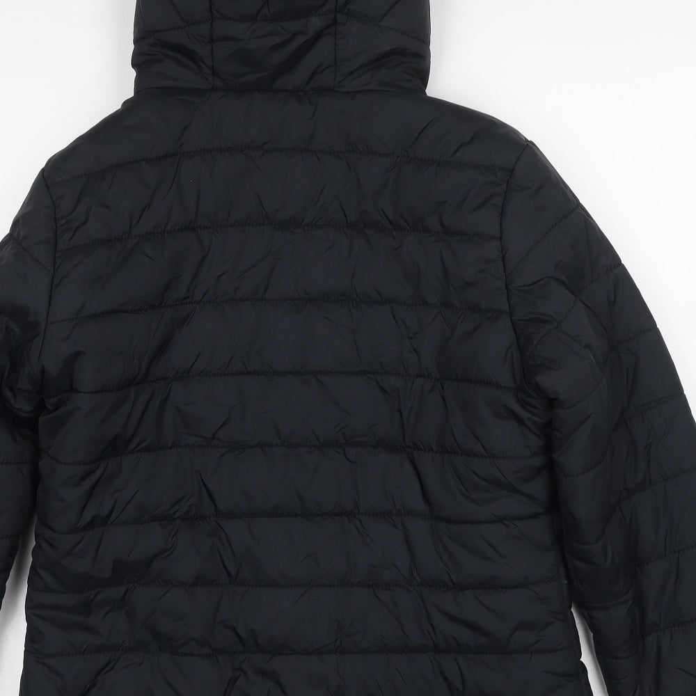 Freedom Trail Womens Black Quilted Jacket Size 14 Zip