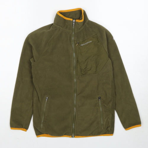 Craghoppers Boys Green Jacket Size 11-12 Years Zip