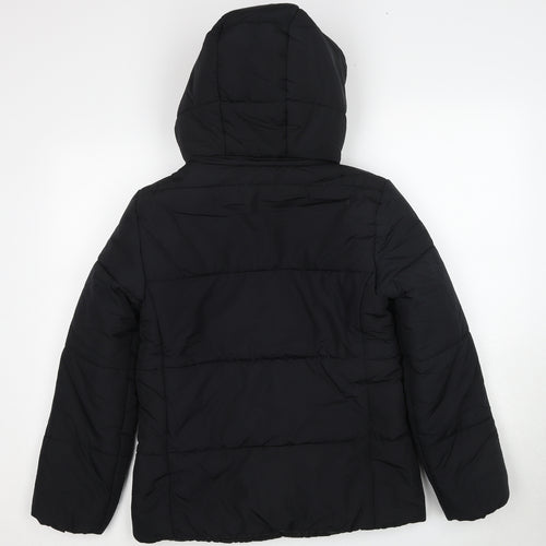 Marks and Spencer Womens Black Jacket Size 8 Zip