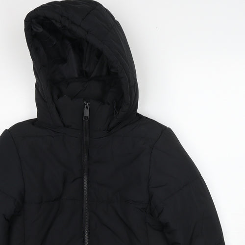 Marks and Spencer Womens Black Jacket Size 8 Zip