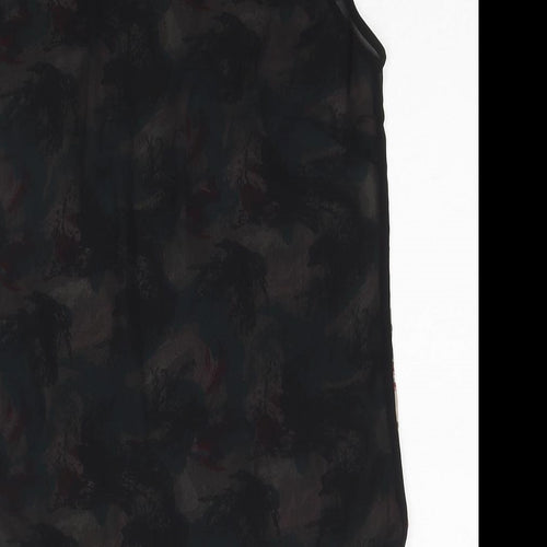 VERO MODA Womens Multicoloured Geometric Polyester Basic Blouse Size S Round Neck