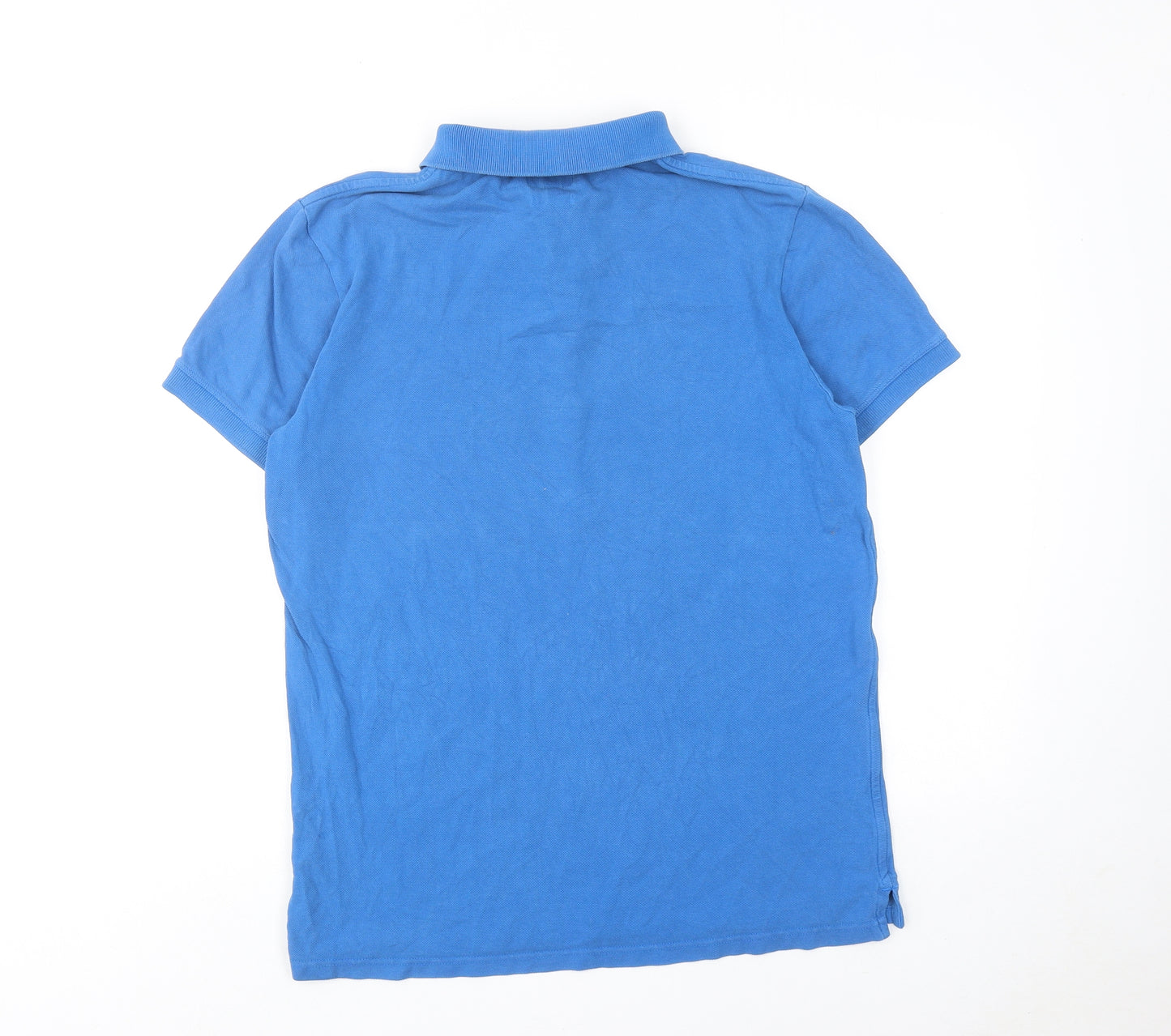 Jack Wills Mens Blue Cotton Polo Size M Collared Button