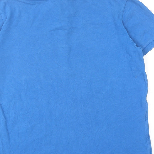 Jack Wills Mens Blue Cotton Polo Size M Collared Button