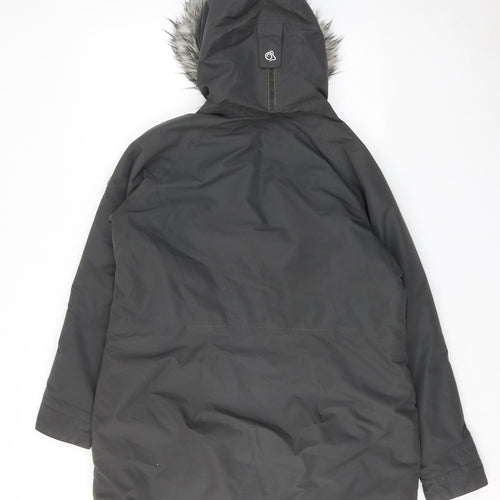 Craghoppers Womens Green Windbreaker Jacket Size 14 Zip