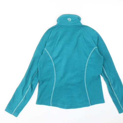 Mountain Hardwear Womens Blue Polyester Pullover Sweatshirt Size XS Zip