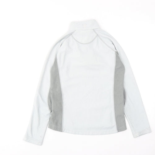 Mountain Warehouse Womens Grey Colourblock Polyester Pullover Sweatshirt Size 8 Zip