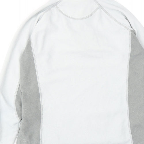 Mountain Warehouse Womens Grey Colourblock Polyester Pullover Sweatshirt Size 8 Zip