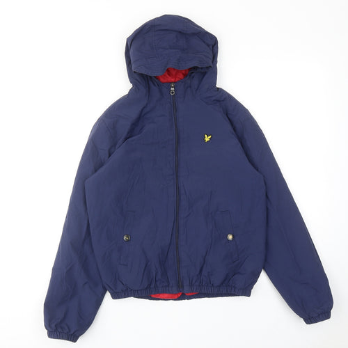 Lyle & Scott Boys Blue Windbreaker Jacket Size 12-13 Years Zip