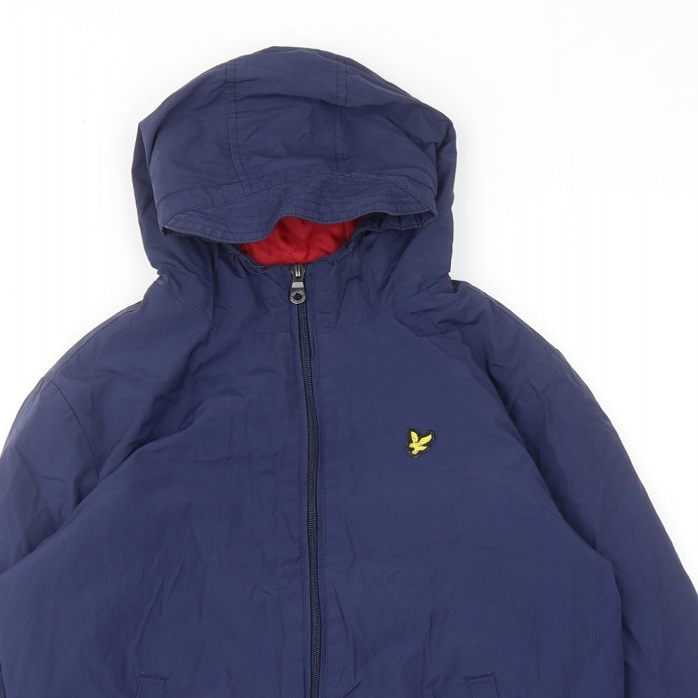 Lyle & Scott Boys Blue Windbreaker Jacket Size 12-13 Years Zip