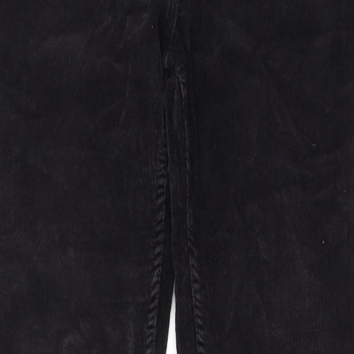 Great Plains Womens Black Cotton Trousers Size 12 Regular Zip