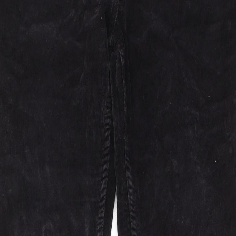 Great Plains Womens Black Cotton Trousers Size 12 Regular Zip