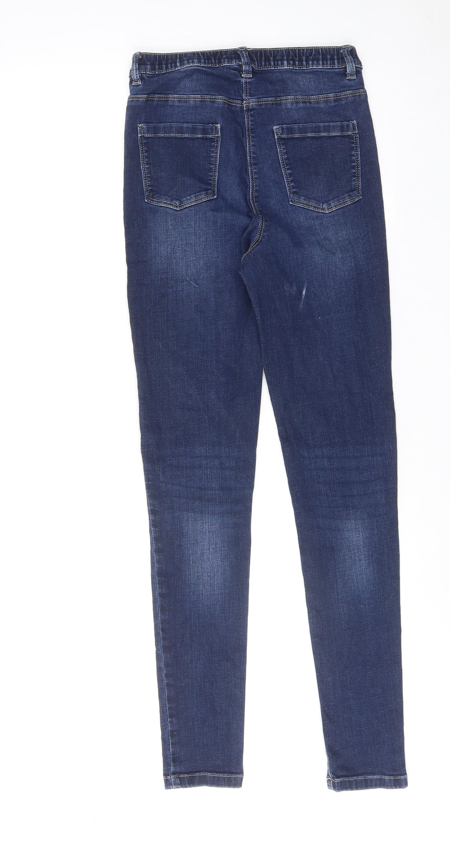 NEXT Girls Blue Cotton Jegging Jeans Size 13 Years Regular Pullover