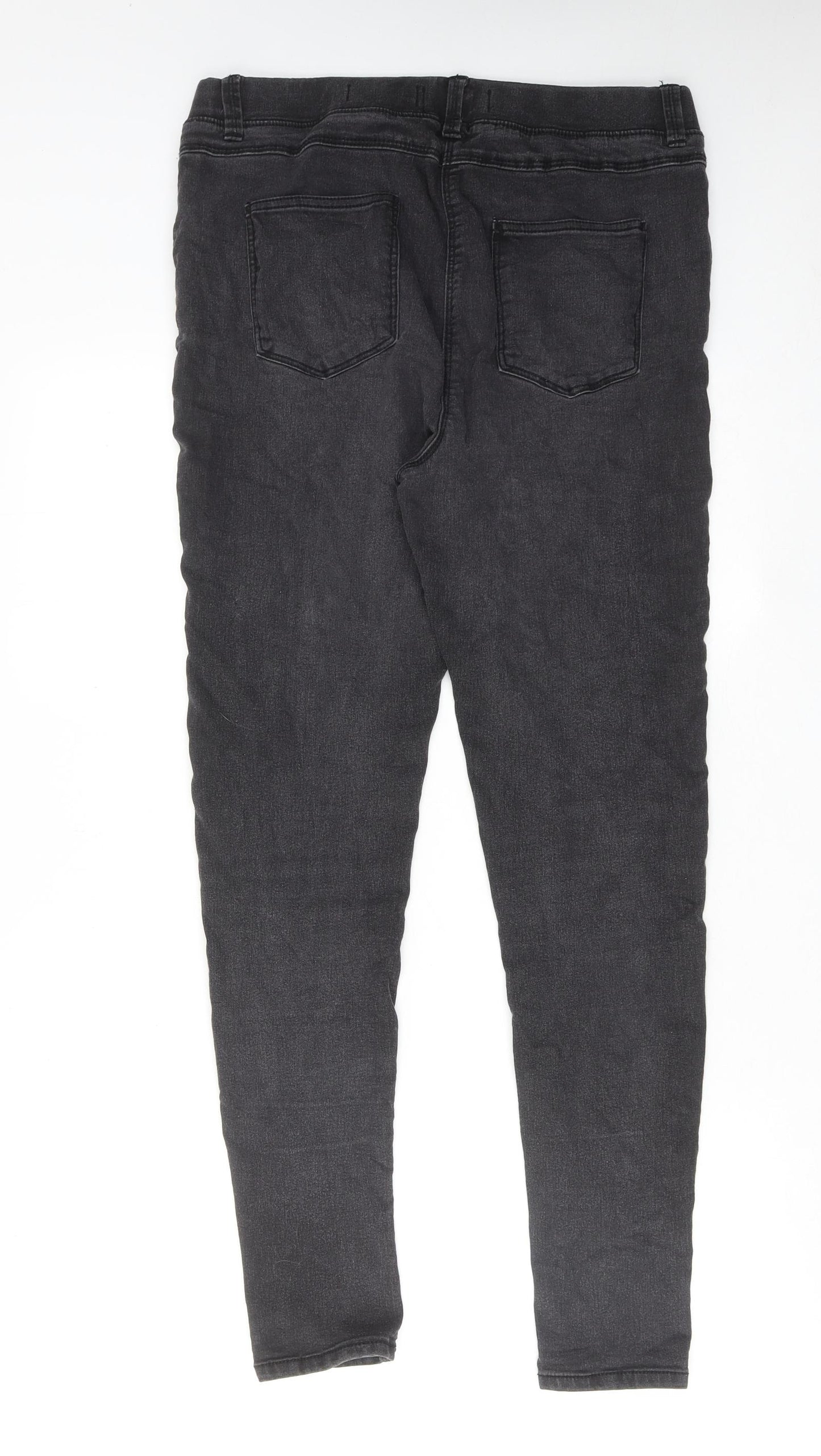 Simply Be Womens Black Cotton Jegging Jeans Size 14 Regular