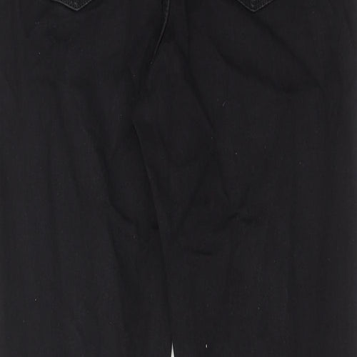 NYDJ Womens Black Cotton Skinny Jeans Size 8 Regular Zip