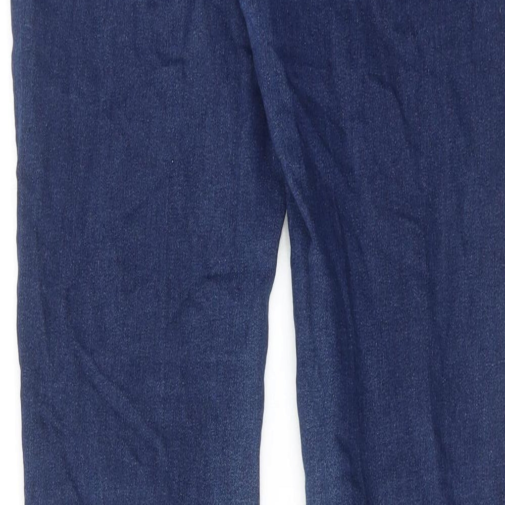 Diamond & Diva Womens Blue Cotton Skinny Jeans Size 12 Regular Zip