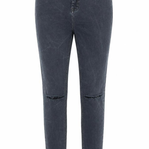 Topshop Womens Blue Cotton Skinny Jeans Size 30 in L32 in Regular Zip