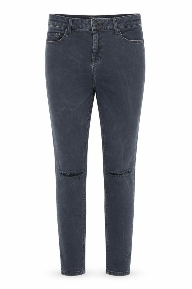 Topshop Womens Blue Cotton Skinny Jeans Size 30 in L32 in Regular Zip
