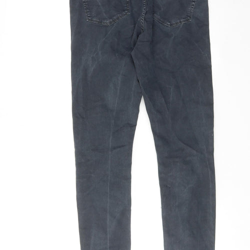 Topshop Womens Blue Cotton Skinny Jeans Size 30 in L32 in Regular Zip