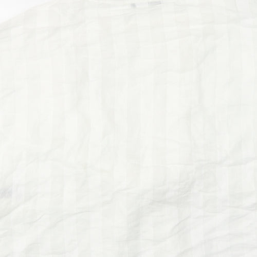 Limited Edition Womens White Viscose Basic Blouse Size 12 Round Neck