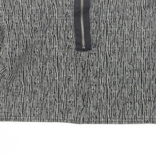 Sparkle & Fade Womens Black Round Neck Acrylic Pullover Jumper Size S