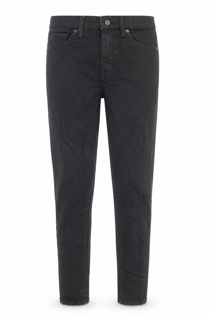 Topshop Womens Black Cotton Skinny Jeans Size 26 in L30 in Regular Zip