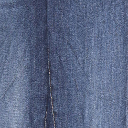 NEXT Womens Blue Cotton Skinny Jeans Size 8 Regular Zip