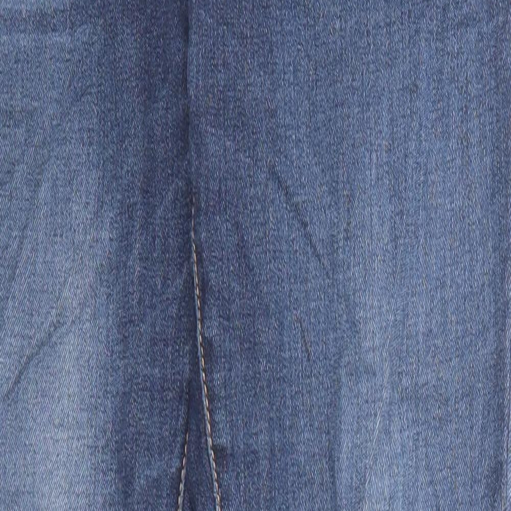 NEXT Womens Blue Cotton Skinny Jeans Size 8 Regular Zip